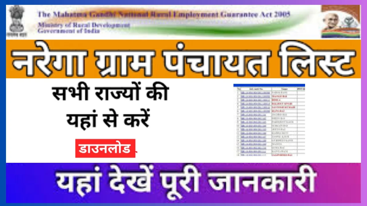 NREGA Gram Panchayat List
