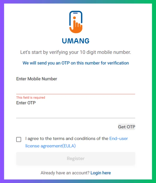 job card download Umang portal